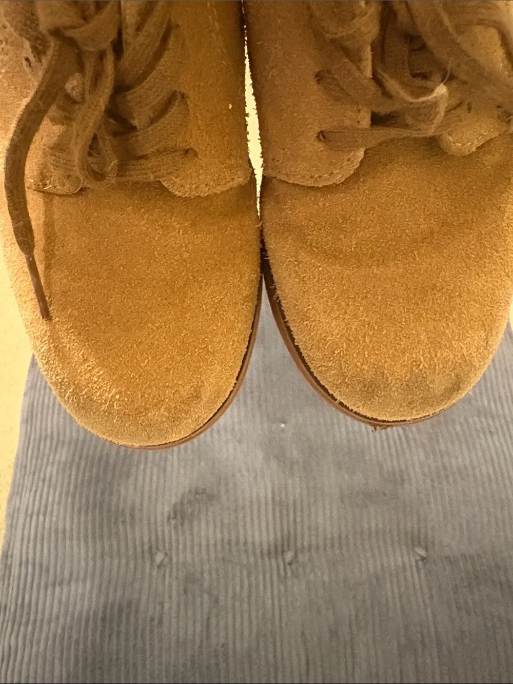 Sperry Kids Tan Suede Lace-Up Dress Shoes